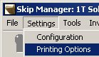  Menu: Settings Printing Options 